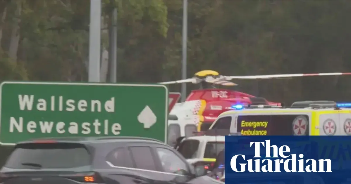 Car hits Newcastle crowd, ten injured including three children