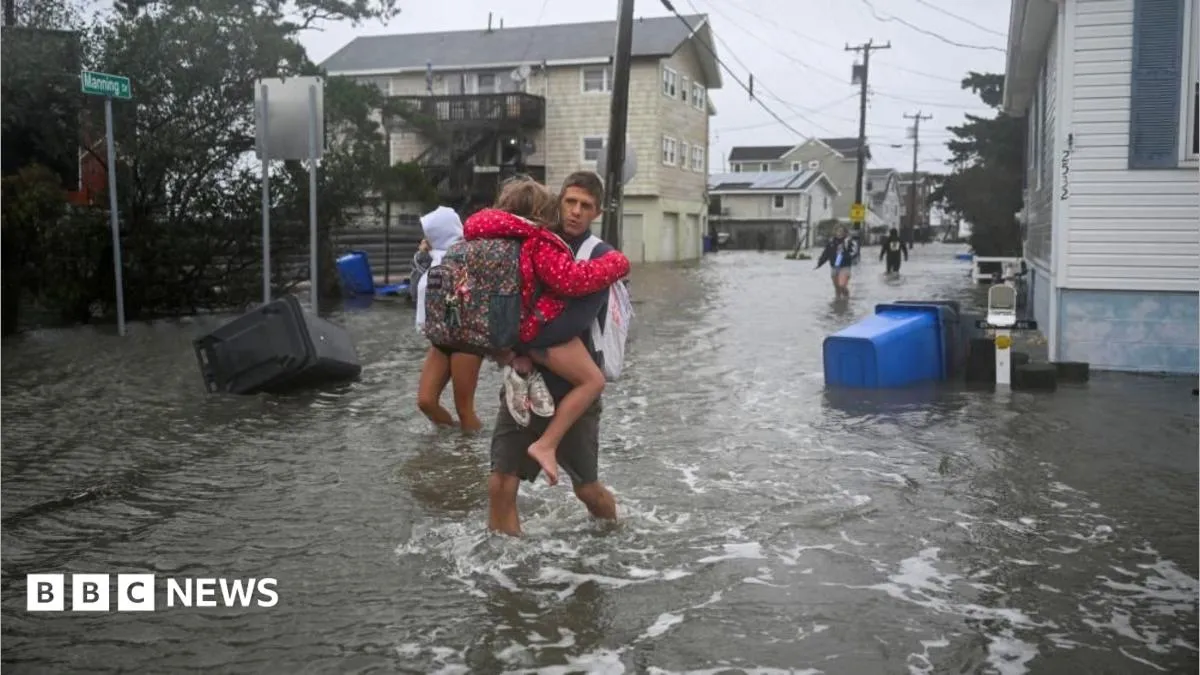 Nor'easter floods East Coast towns and cuts power to 150,000 homes